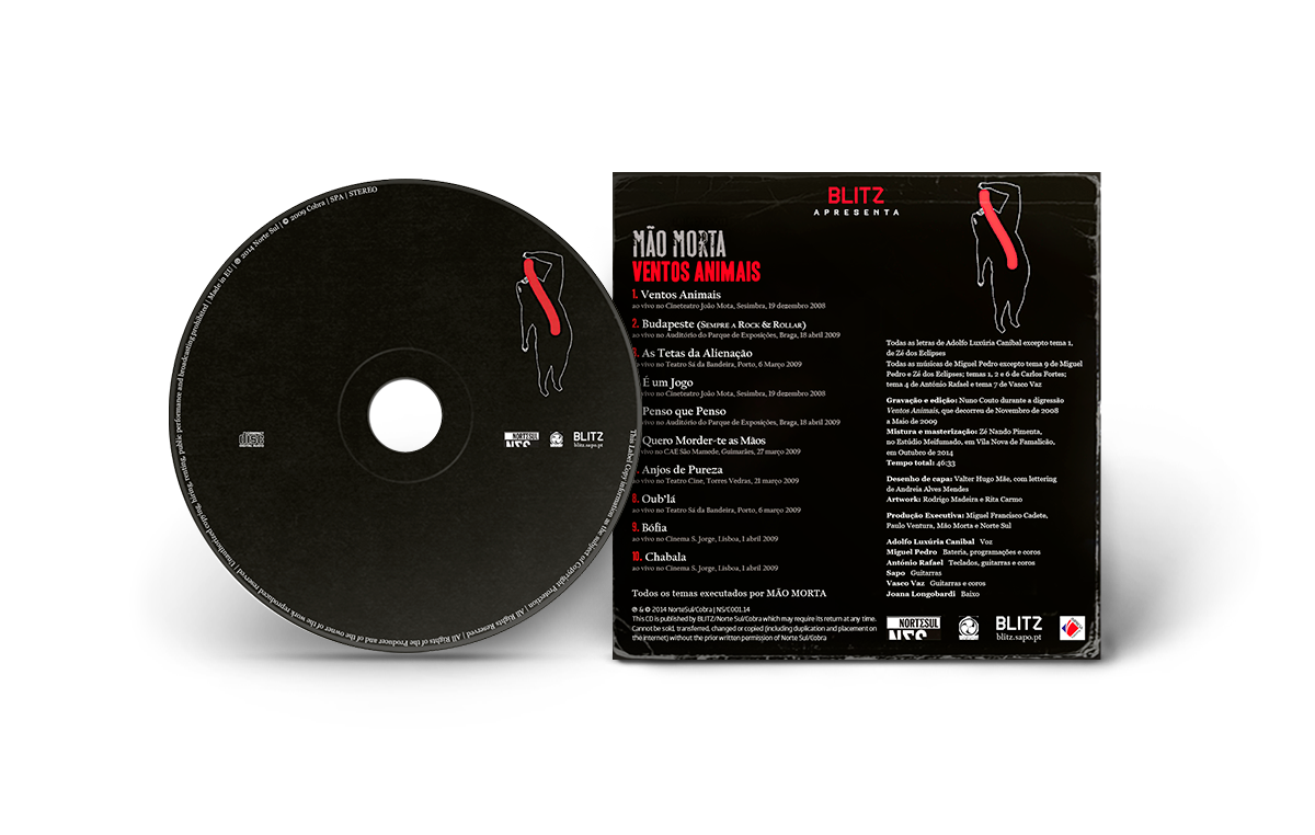 mão morta ventos animais